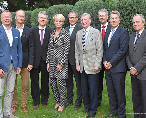 Vorstand der Gesellschaft Union bei der Mitgliederversammlung